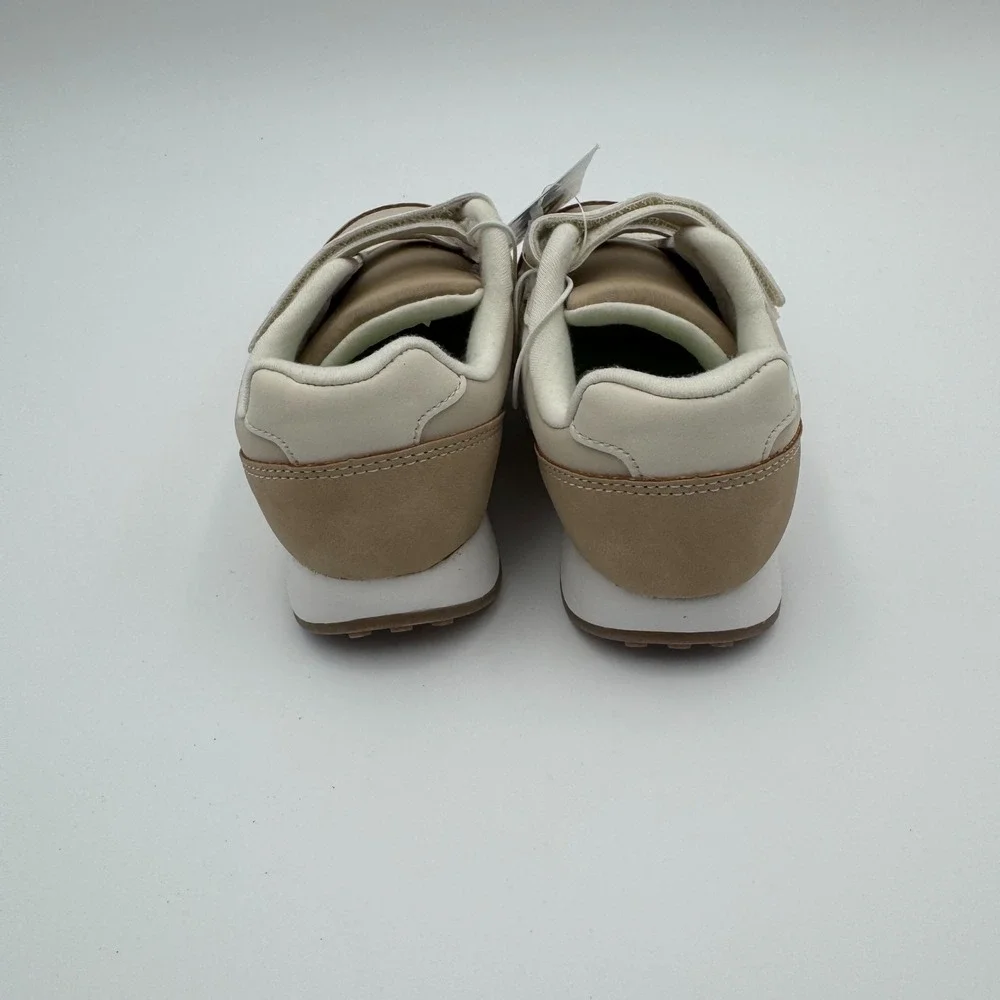 Cat & Jack Charlie Retro Sneakers Toddler Size 12T Tan Hook Loop New w Tags